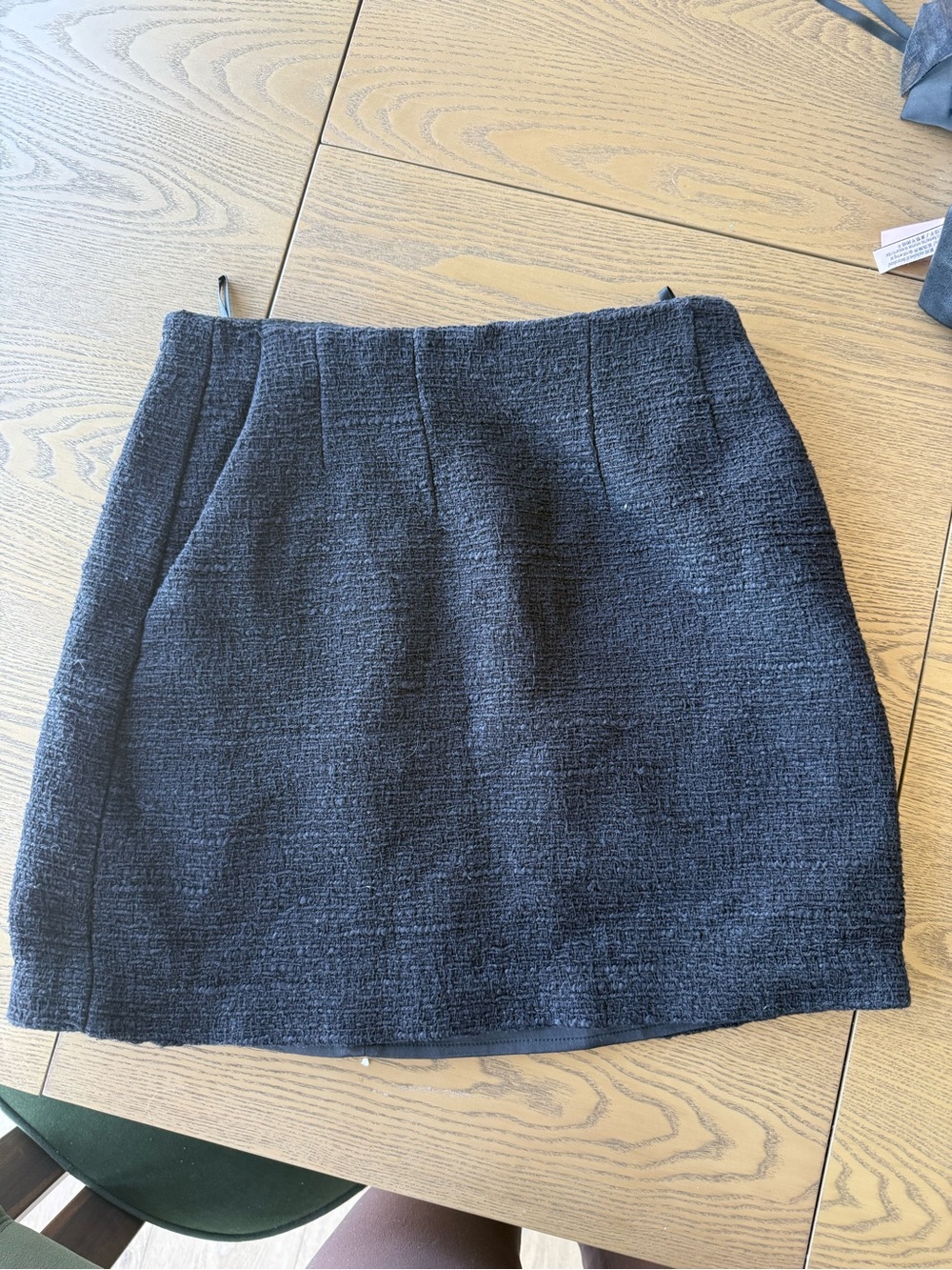 Babaton Charcoal Textured Mini Skirt
